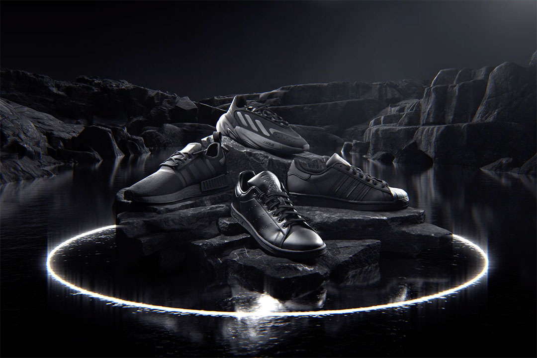 Adidas Triple Black Collection Woodwork | STASH MAGAZINE