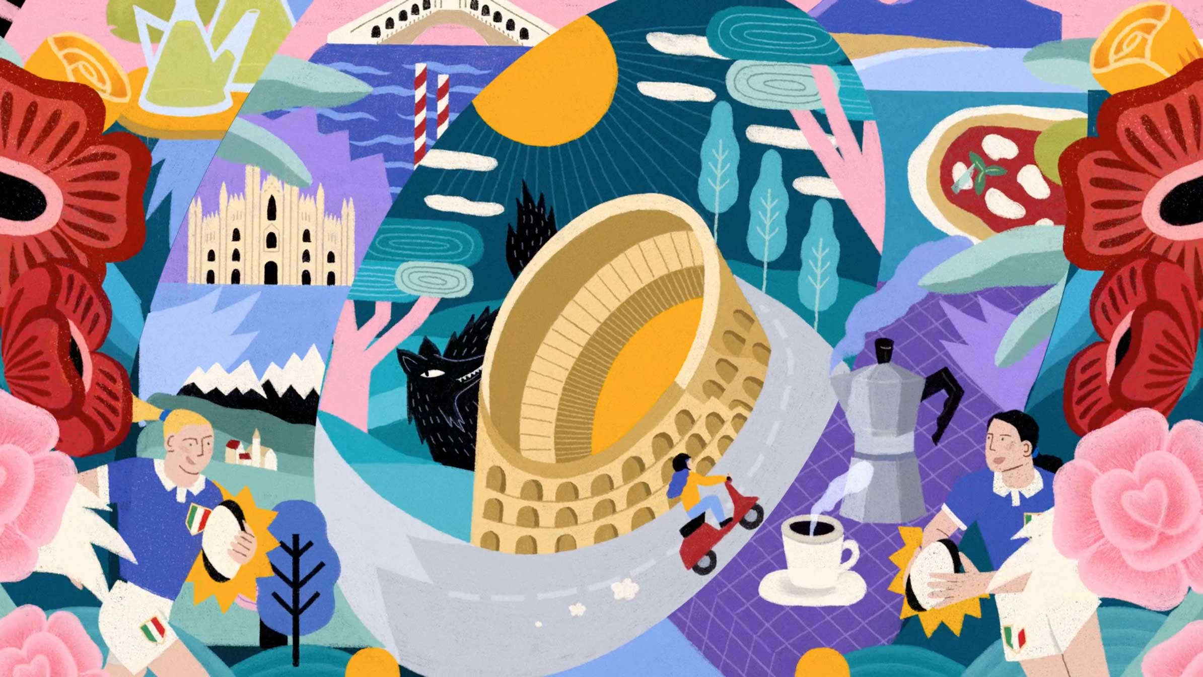 Women's Rugby World Cup 2025 Title Sequence Nation Animations | STASH MAGAZINE