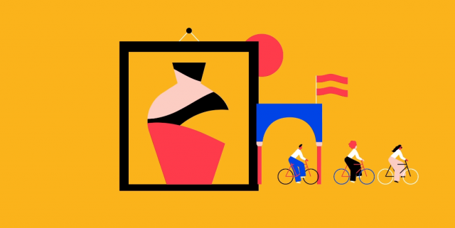 Airbnb Cycling Experiences animation explainer Illo | STASH MAGAZINE