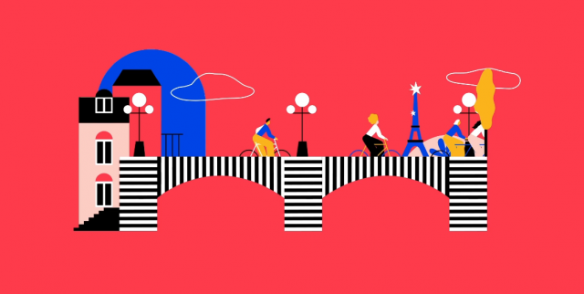 Airbnb Cycling Experiences animation explainer Illo | STASH MAGAZINE