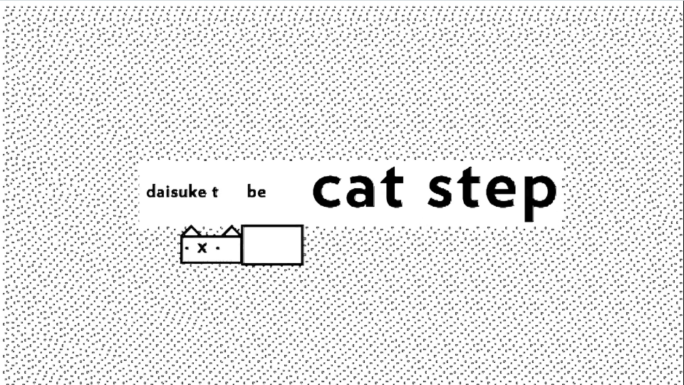 Daisuke Tanabe "Cat Step" Music Video by Takashi Ohashi Motion design