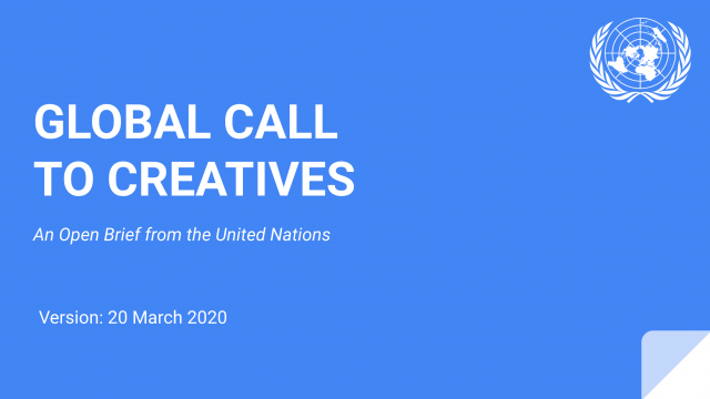 UN Issues Global Call to Creatives on COVID-19 Crisis