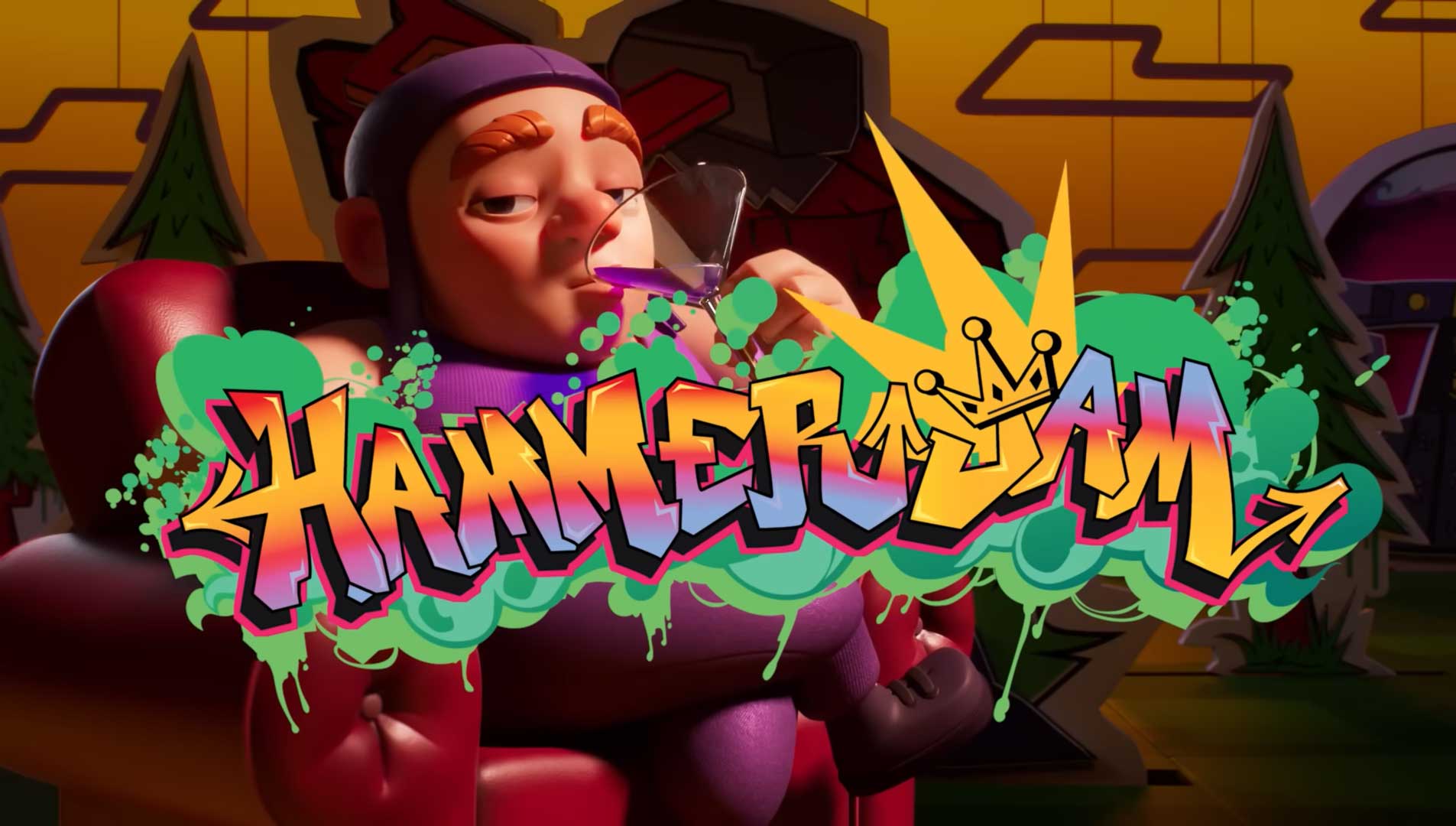 Clash of Clans Hammer Jam 2023 Olly Reid Axis Studios | STASH MAGAZINE