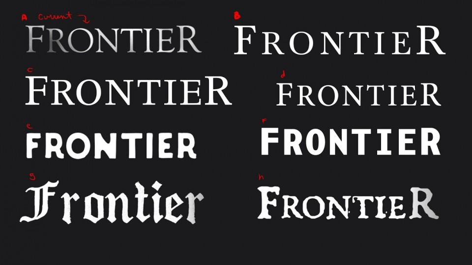 Frontier Type Lettering Iamstatic: