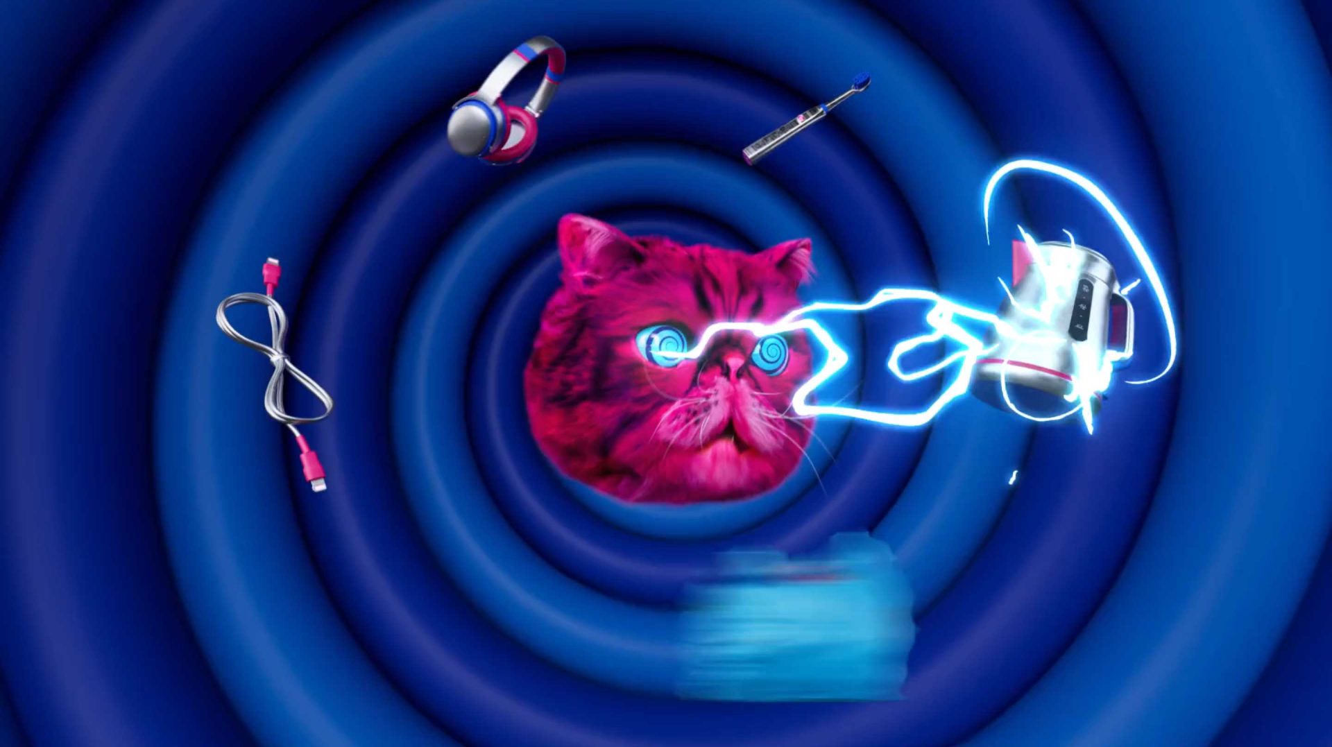 Material Focus' HypnoCat Says Recycle Your Electricals - Motion design