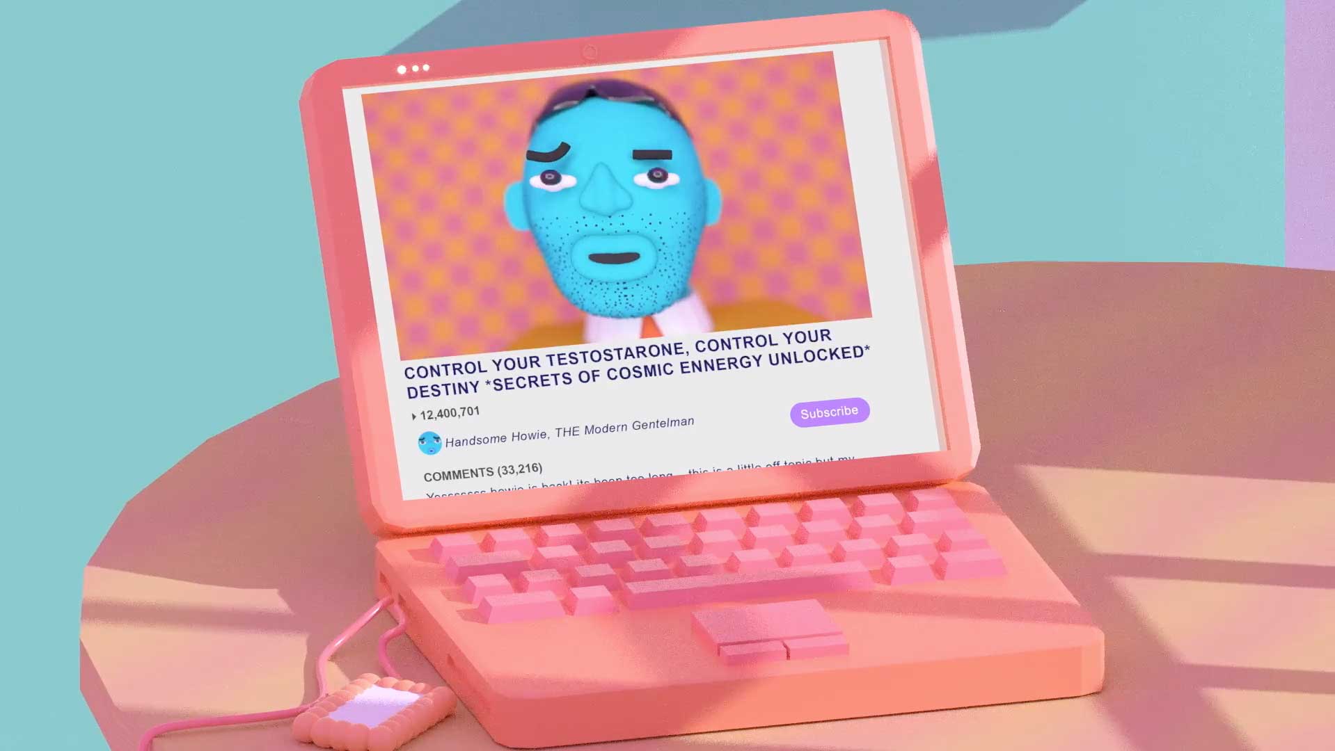 Julian Glander Tennis Ball on His Day Off short film Adult Swim | STASH MAGAZINE