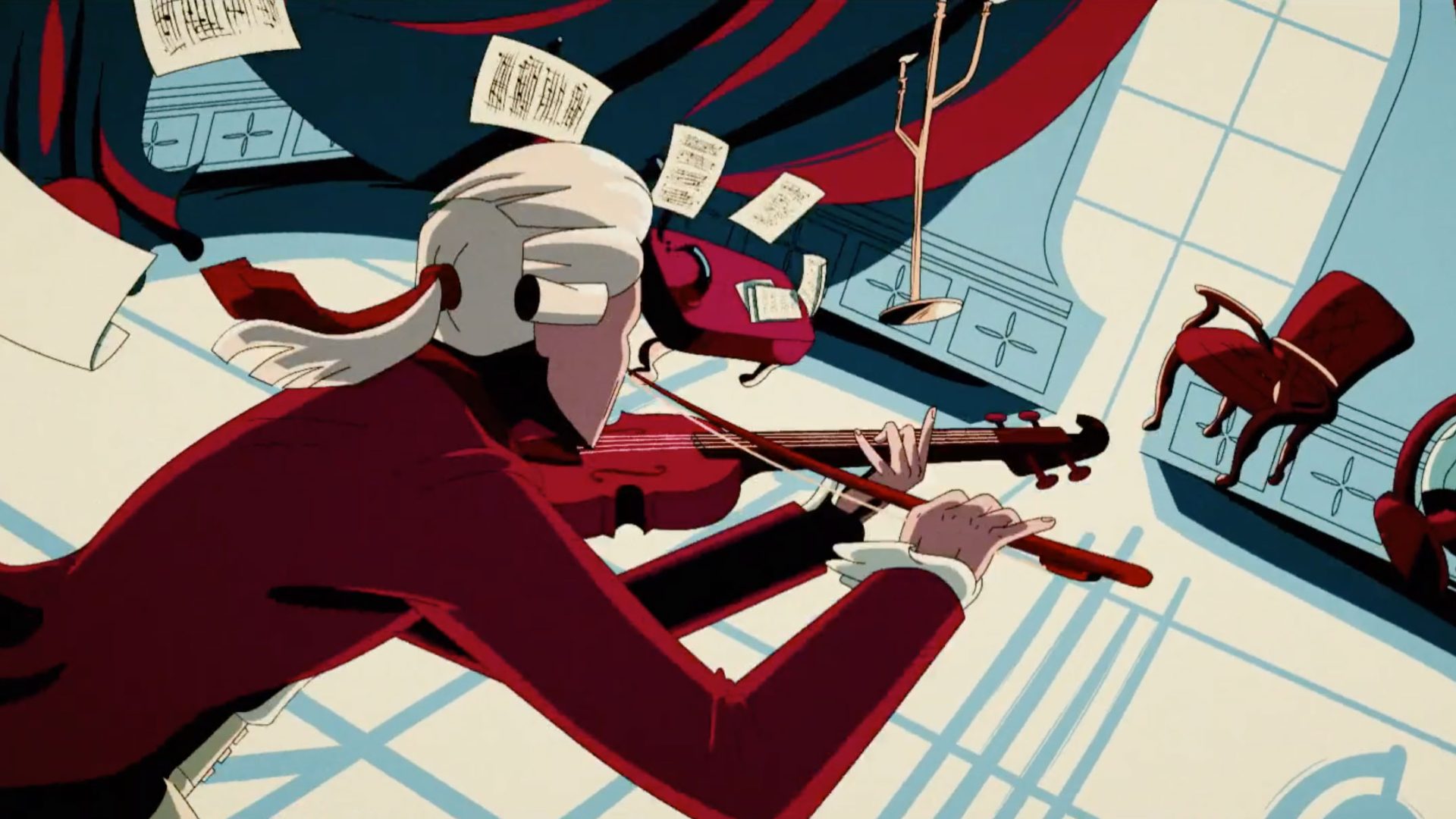 From the design and animation team at Le Cube: "'Mozart by Magnum' honors the great Master by presenting the first music video for a remix of his 25th Symphony's first movement (G minor, KV. 183). The film translates the dynamics and power of the music into images that captivate and draw the viewer directly into Mozart's creative process.