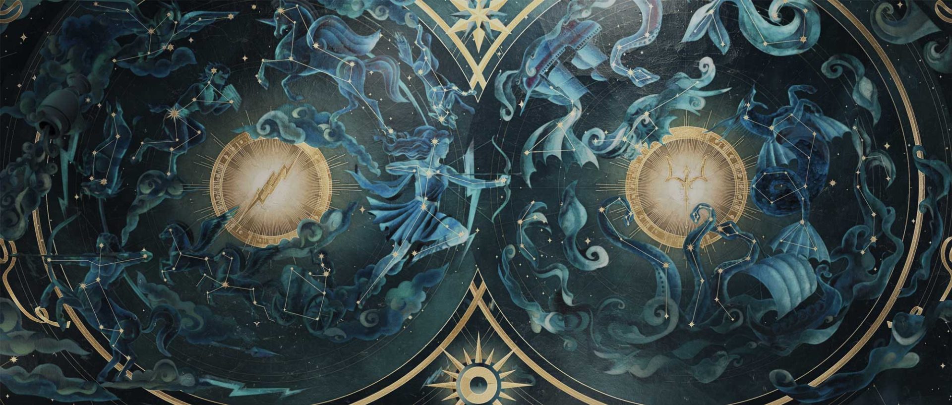 Percy Jackson and The Olympians season 2 main on end credits by Imaginary Forces | STASH MAGAZINE