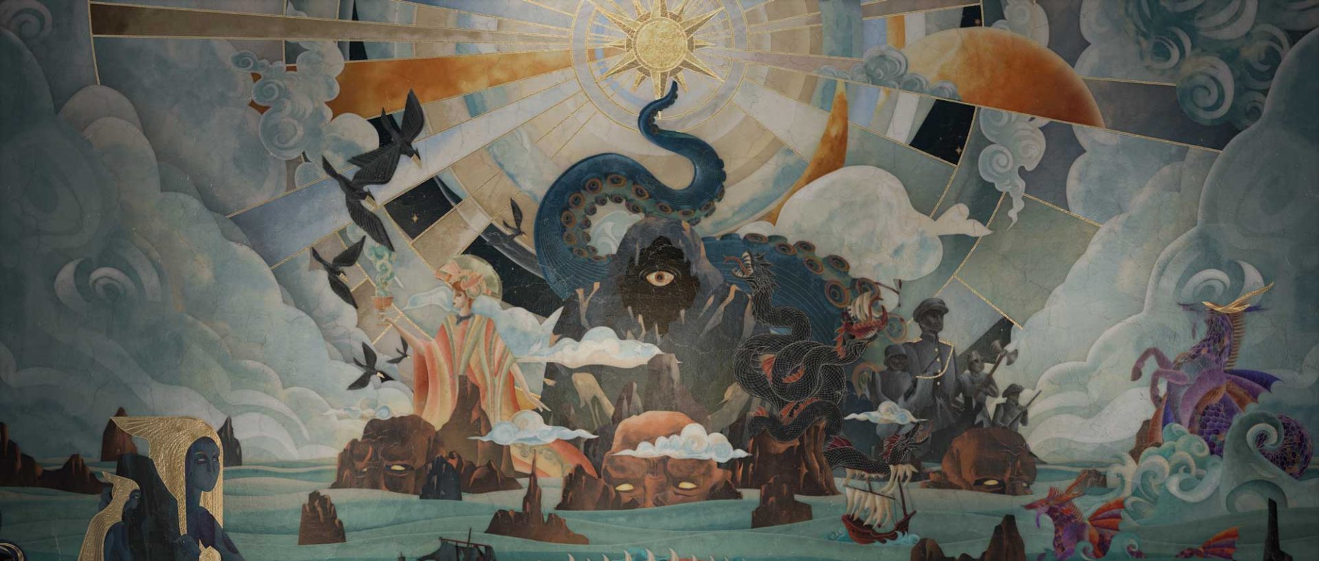 Percy Jackson and The Olympians season 2 main on end credits by Imaginary Forces | STASH MAGAZINE