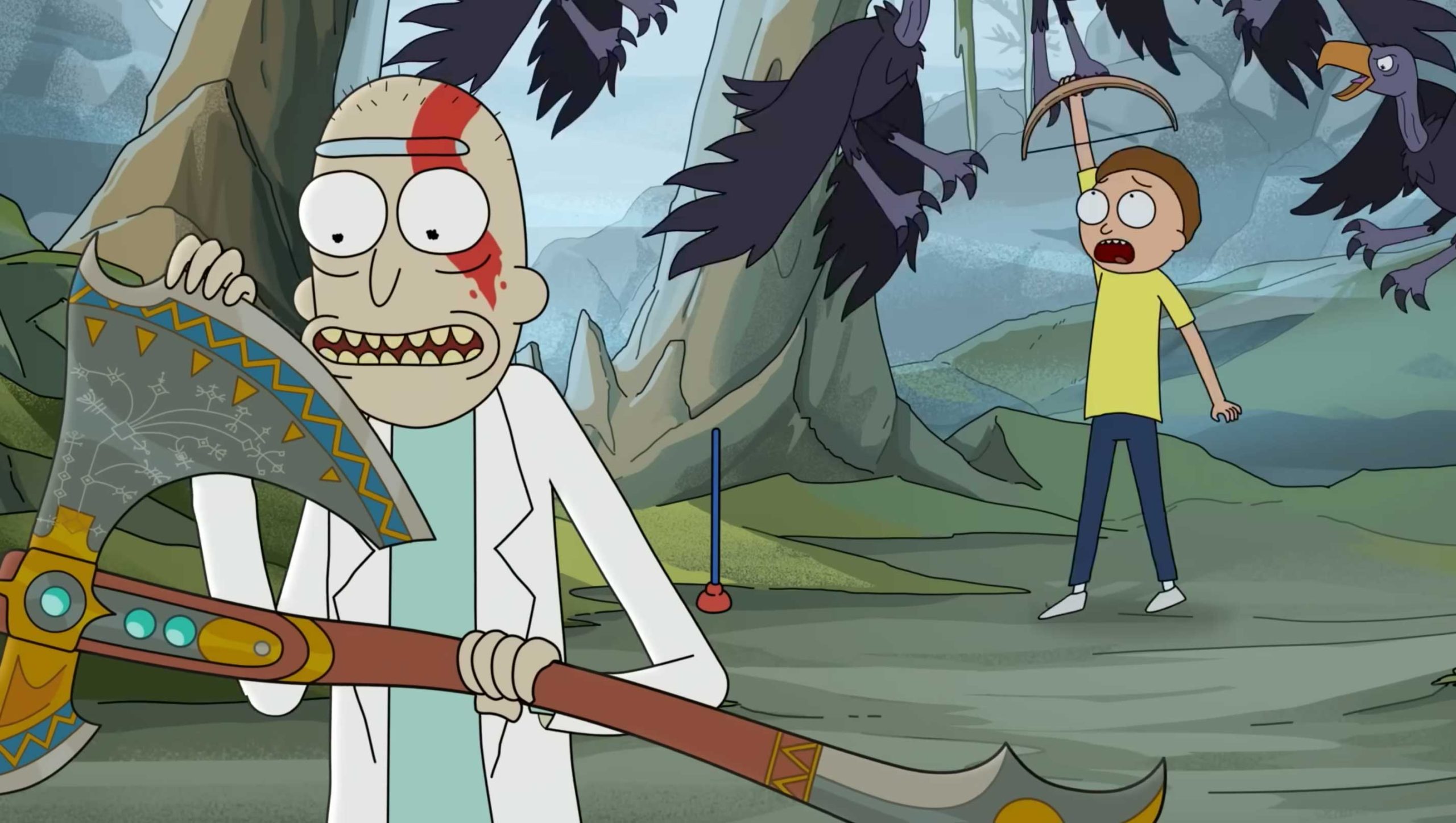 Rick and Morty God of War Ragnarök PlayStation | STASH MAGAZINE