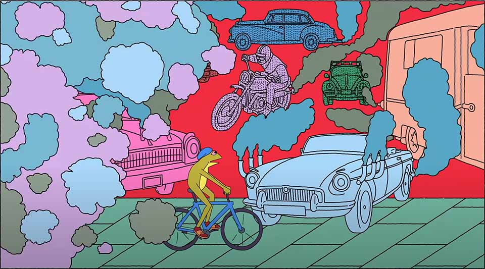 VanMoof “Rethink the City. Reimagine the Future” by Jim Stoten and Bewilder
