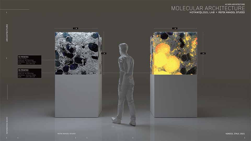 "Sense of Space - Molecular Architecture" Installation by Refik Anadol | STASH MAGAZINE