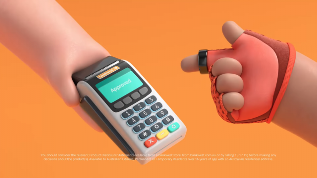 Bankwest Halo Payment Ring Buck animated spot | STASH MAGAZINE