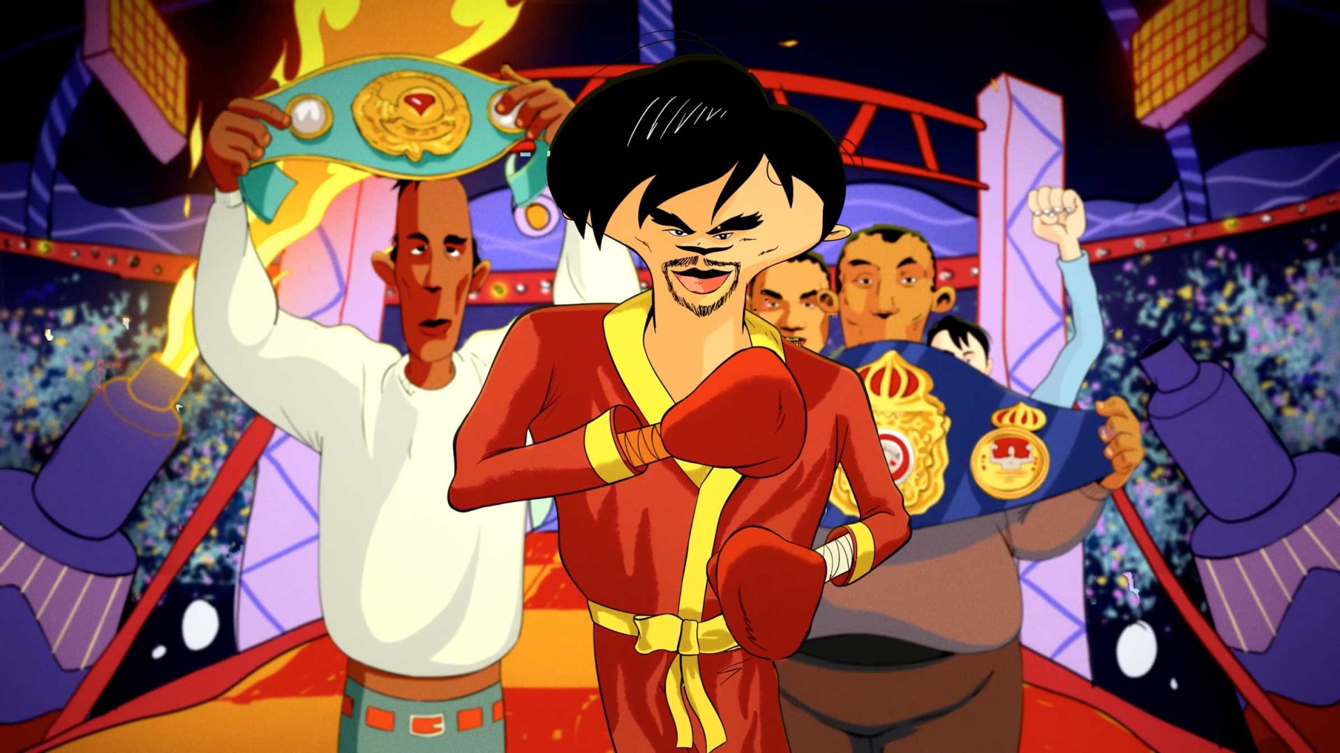 Working with Brazilian animation house Colossal, The Youth directors Daniella Schuarts and Leonardo Salomão (aka YUCA) rally a massive team of artists for a mixed-media rampage thru the history of boxing for The Ring magazine.