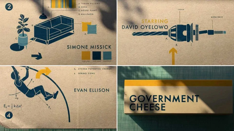 Government Cheese Apple TV+ opening titles by Imaginary Forces STASH MAGAZINE