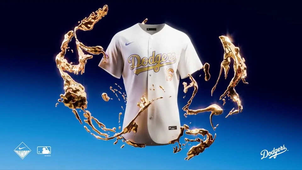 Nike LA Dodgers Gold Collection Jersey ad by Stylo Creative | STASH MAGAZINE