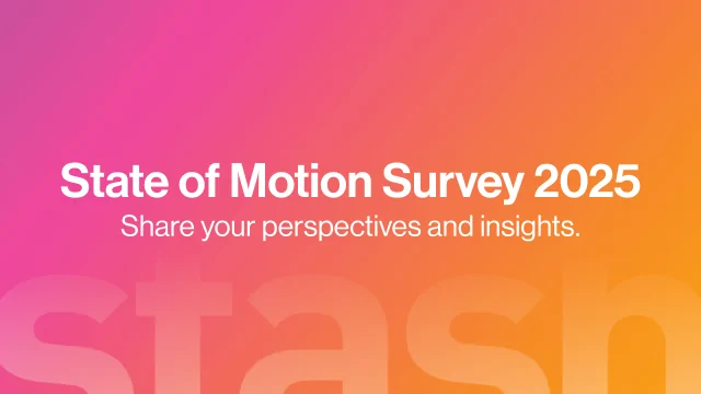 State of Motion Survey 2025 banner | STASH MAGAZINE